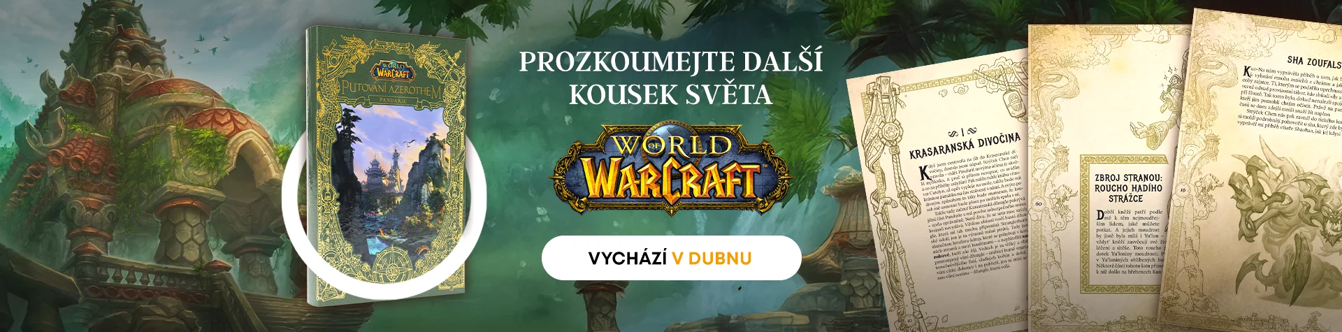 Kniha World of Warcraft Putování Azerothem Pandarie  