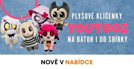 Hazbin hotel, Linkin Park, Owlbear z Baldurs Gate a další plyšové Youtooz klíčenky