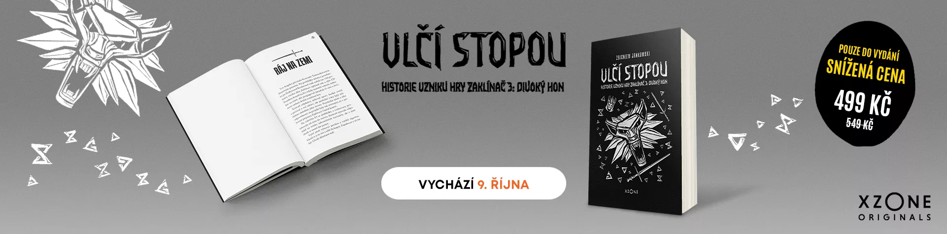 Kniha Vlčí stopou – Historie vzniku hry Zaklínač 3: Divoký hon