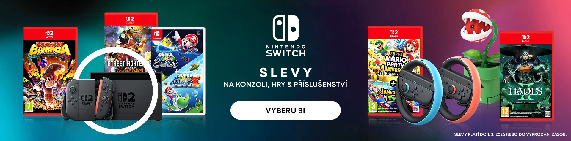 Nintendo slevy (do 1. 2.)