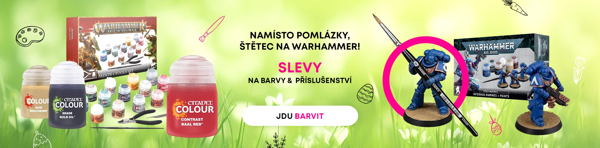 Velikonoční slevy na barvičky (do 12.4.)