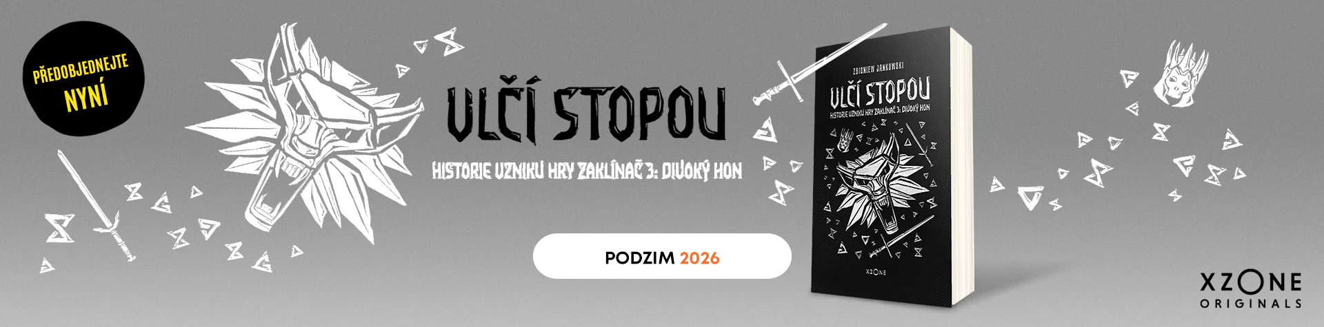 Kniha Vlčí stopou – Historie vzniku hry Zaklínač 3: Divoký hon 