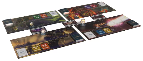 Grafika przedstawiająca walkę jednostek w Riftbound TCG