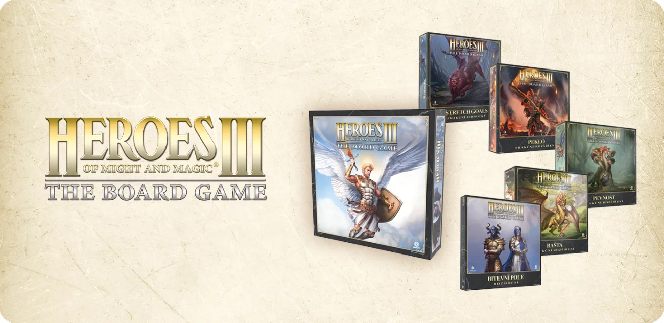 Vše o deskové hře Heroes of Might and Magic III