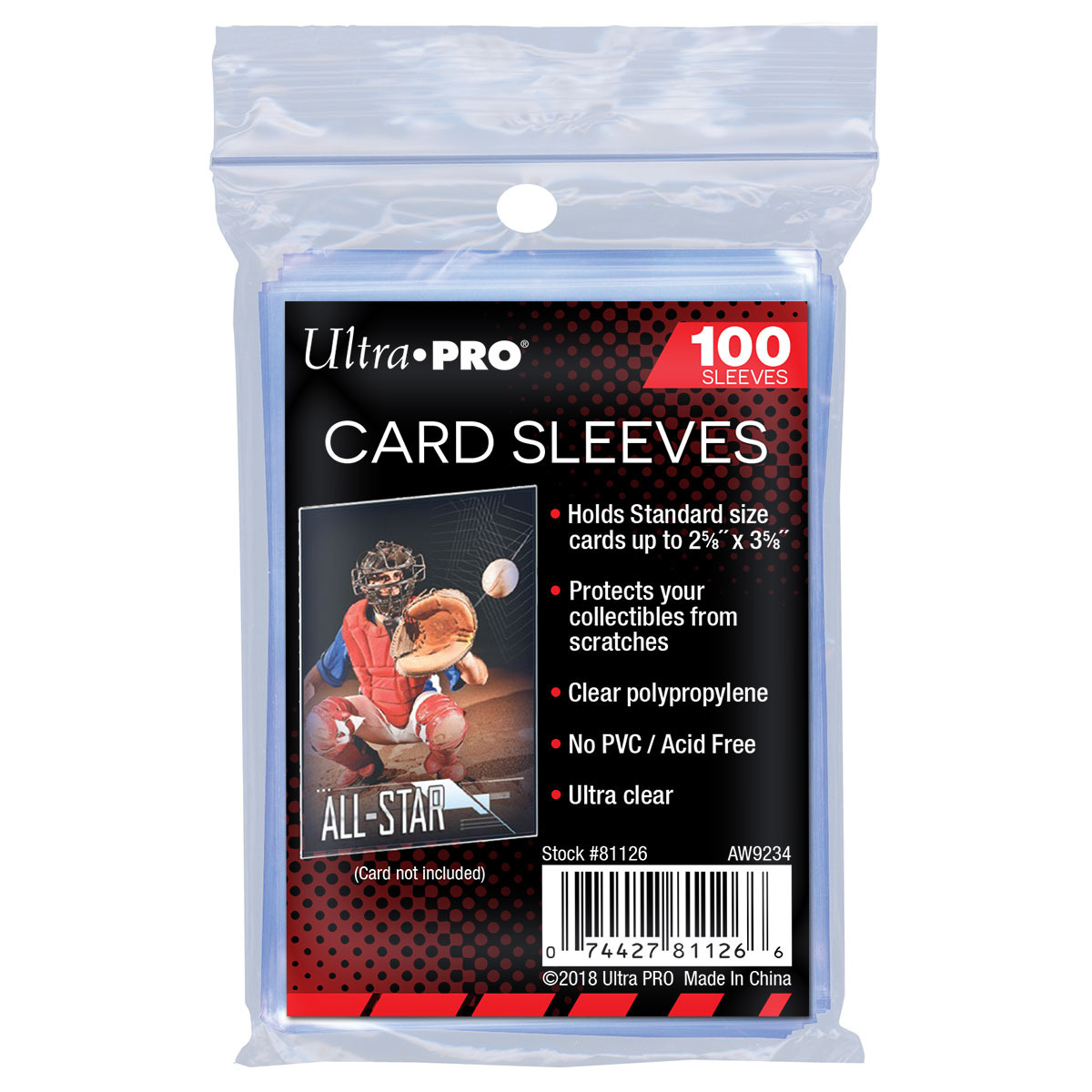 Ochranné obaly na karty Ultra Pro - Standard Sleeves Regular Soft (100)