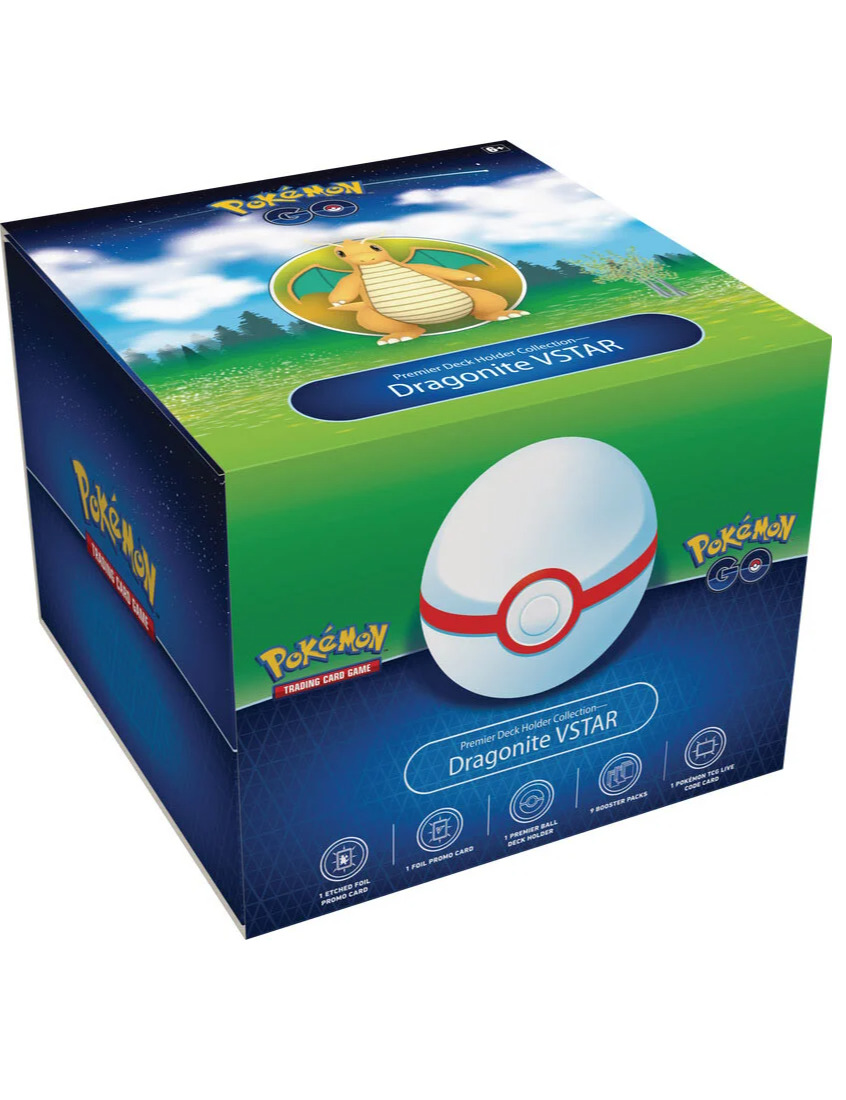 Kartová hra Pokémon TCG: Pokémon GO - Dragonite VSTAR Premier Deck Holder Collection