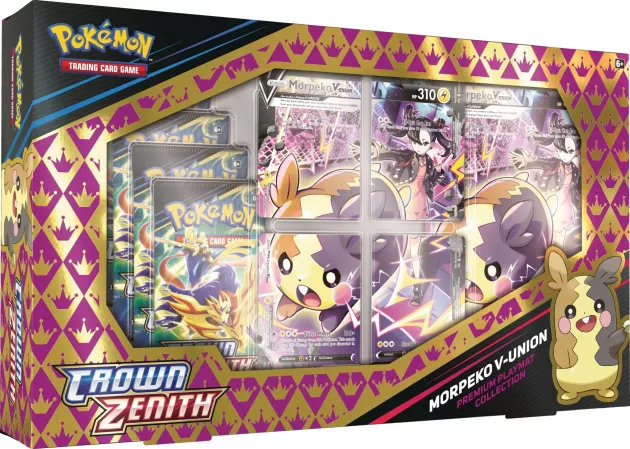 Karetní hra Pokémon TCG: Crown Zenith - Morpeko V-UNION Premium Playmat Collection (poškozený obal)