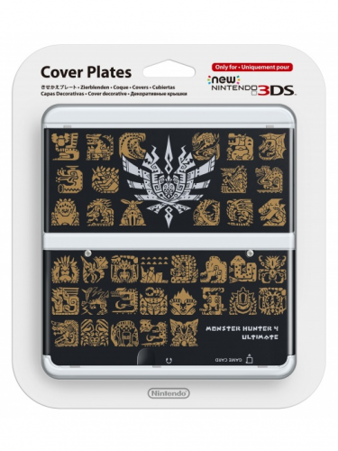 Kryt pro New Nintendo 3DS (Monster Hunter 4) - Black (WII)