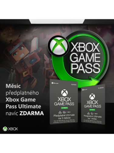 AKCE:  Game Pass Ultimate - předplatné na 3 měsíce + 1 měsíc ZDARMA (XONE DIGITAL) (XONE)