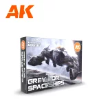 Barvící sada AK - Grey for spaceships