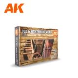 Barvící sada AK - Old & weathered wood vol 1