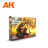 Barvící sada AK - Yellow essential colors 3gen set
