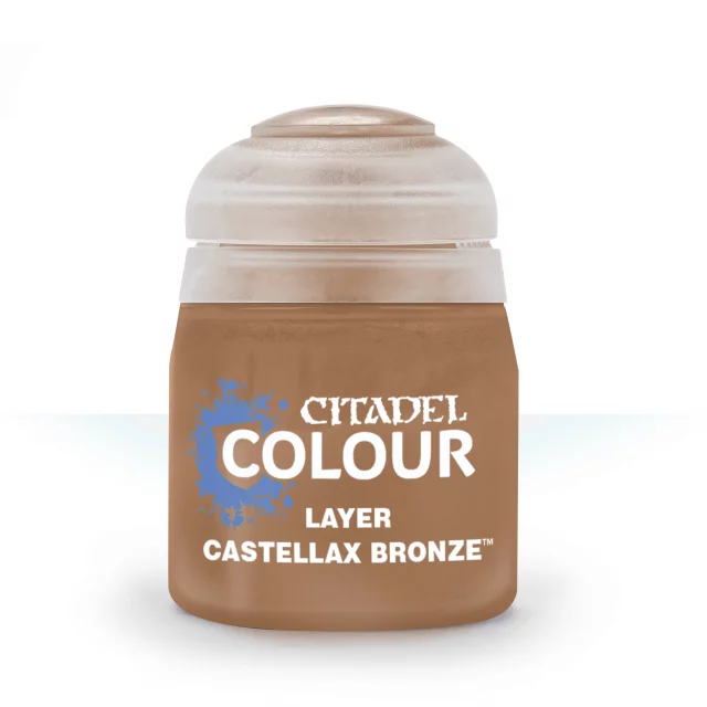 Citadel Layer Paint (Castellax Bronze) - krycí barva, hnědá