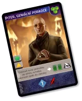 DÁREK: Desková hra Duna: Impérium - Nesmrtelnost (rozšíření) - Piter, Geniální poradce Promo karta