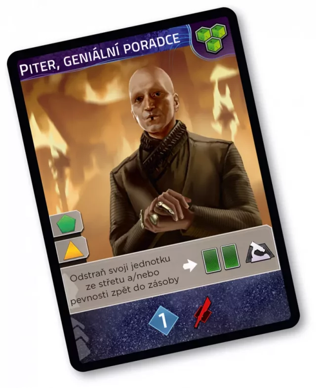 DÁREK: Desková hra Duna: Impérium - Nesmrtelnost (rozšíření) - Piter, Geniální poradce Promo karta