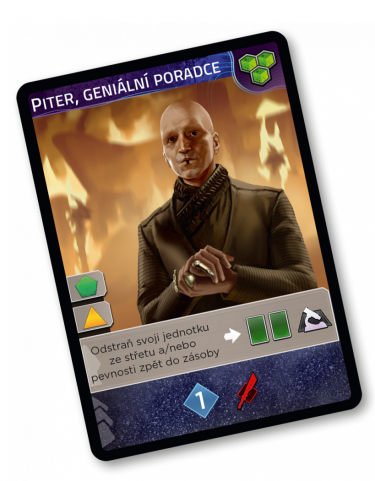 DÁREK: Desková hra Duna: Impérium - Nesmrtelnost (rozšíření) - Piter, Geniální poradce Promo karta