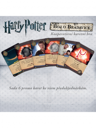 DÁREK: Harry Potter: Boj o Bradavice - Sada 6 promo karet