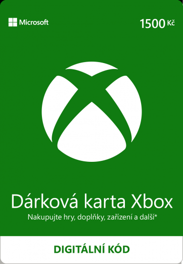 Dárková karta Xbox 1500 Kč (XONE DIGITAL) (XONE)