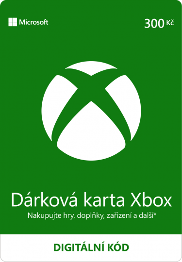 Dárková karta Xbox 300 Kč (XONE DIGITAL) (XONE)