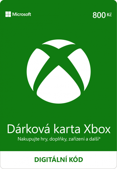 Dárková karta Xbox 800 Kč (XONE DIGITAL) (XONE)