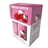 Dárkový set Hello Kitty - My Heart (hrnek, klíčenka, podtácek)