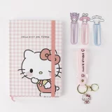 Dárkový set Sanrio - Hello Kitty (zápisník, klíčenka, záložky)