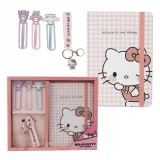 Dárkový set Sanrio - Hello Kitty (zápisník, klíčenka, záložky)