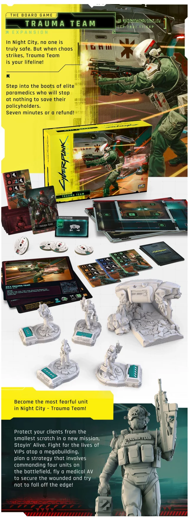 Desková hra Cyberpunk 2077 - Trauma Team (rozšíření)