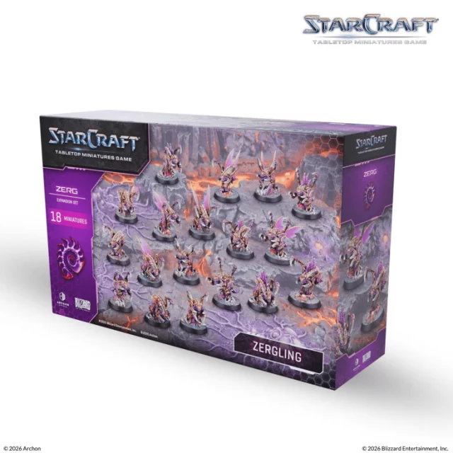 Desková hra StarCraft - Tabletop Miniature Game - Zergling - Expansion Set (18 figurek)