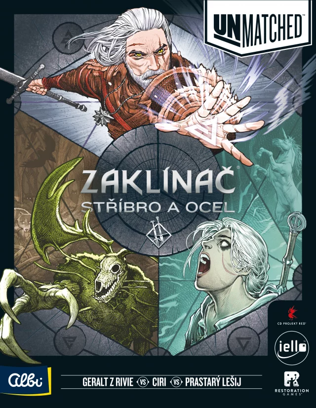 Desková hra Unmatched: Zaklínač - Stříbro a ocel