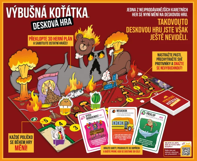 Desková hra Výbušná koťátka