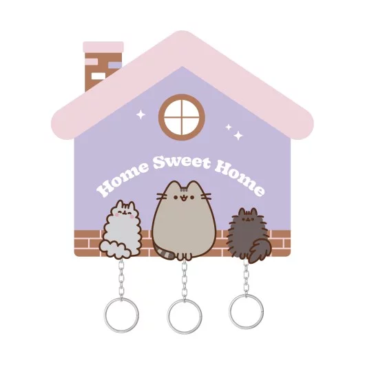 Držák na klíče Pusheen - Home Sweet Home