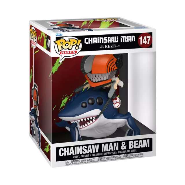 Figurka Chainsaw Man: Reze Arc - Chainsaw Man & Beam (Funko POP! Rides 147)