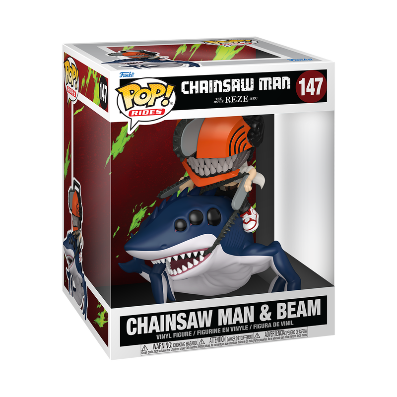 Figurka Chainsaw Man: Reze Arc - Chainsaw Man & Beam (Funko POP! Rides 147)