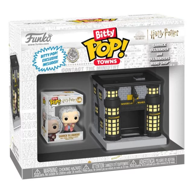 Figurka Harry Potter - Garrick Ollivander and Ollivanders Wand Shop (Funko Bitty POP! Town)