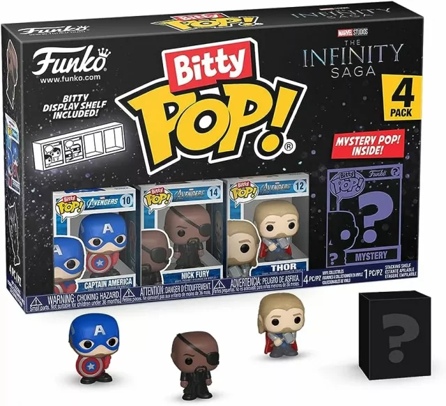 Figurka Marvel - Infinity Saga Captain America 4-pack (Funko Bitty POP)