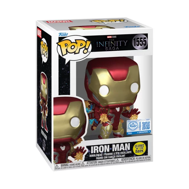 Figurka Marvel: The Infinity Saga - Iron Man Glow in the Dark (Funko POP! Disney 1555)