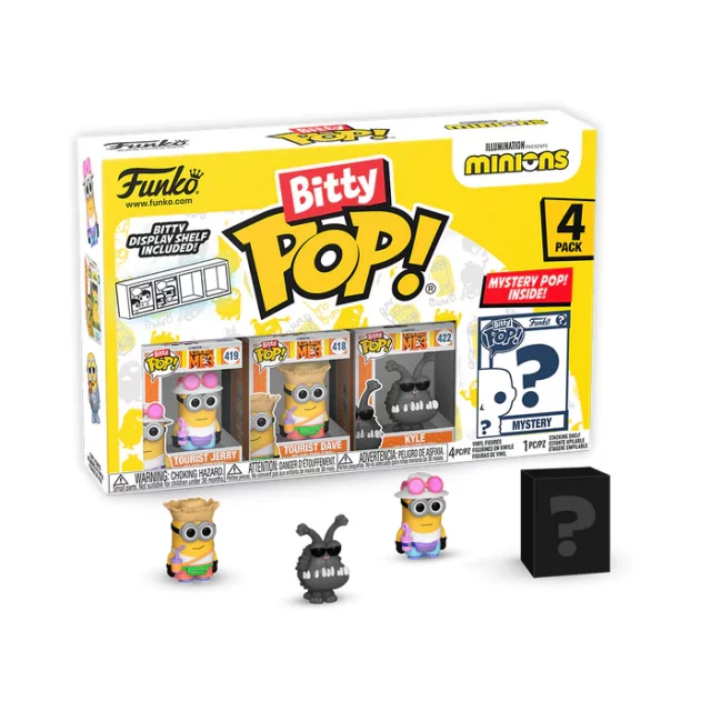 Figurka Minions - Tourist Jerry 4-pack (Funko Bitty POP)