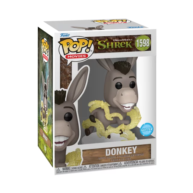 Figurka Shrek - Donkey Glitter (Funko POP! Movies 1598) (poškozený obal)