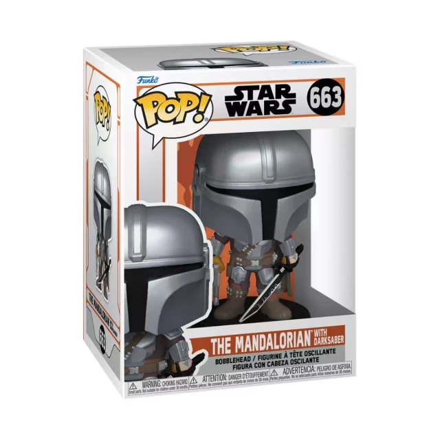 Figurka Star Wars: The Mandalorian - The Mandalorian with Darksaber (Funko POP! Star Wars 663)