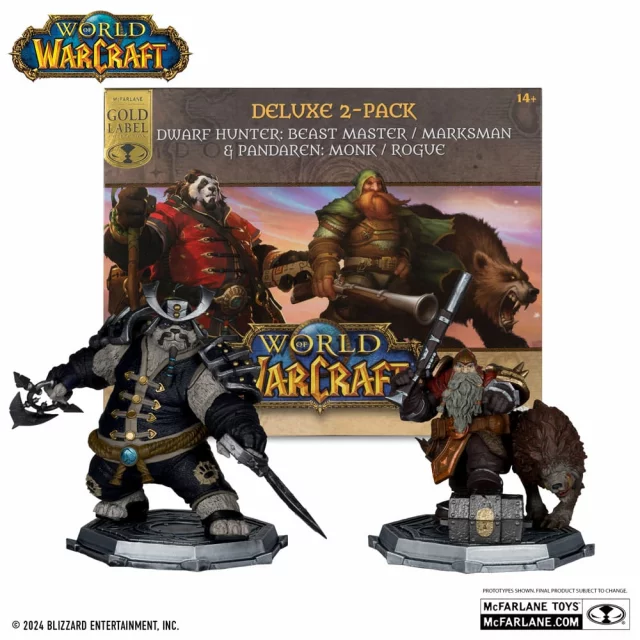 Figurka World of Warcraft - Dwarf & Pandaren 15 cm (McFarlane)