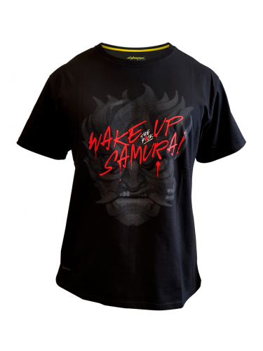 GAML:Cyberpunk 2077 Tričko Wake the F*ck up - Velikost: M