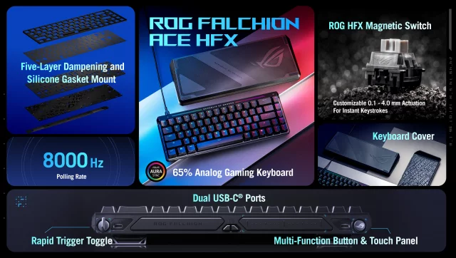 Herní klávesnice ASUS ROG Falchion Ace HFX - CZ/SK