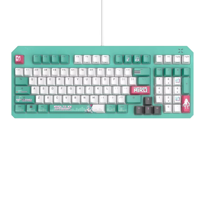 Herní klávesnice ASUS TUF Gaming K3 Gen II Hatsune Miku Edition (US / PBT)