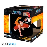 Hrnek One PIece - Luffy & Ace (měnící se) - Měnící se hrnek