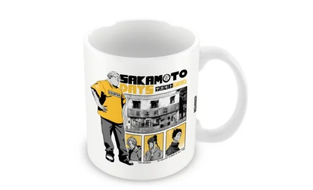 Hrnek Sakamoto Days - Yellow, Black & White