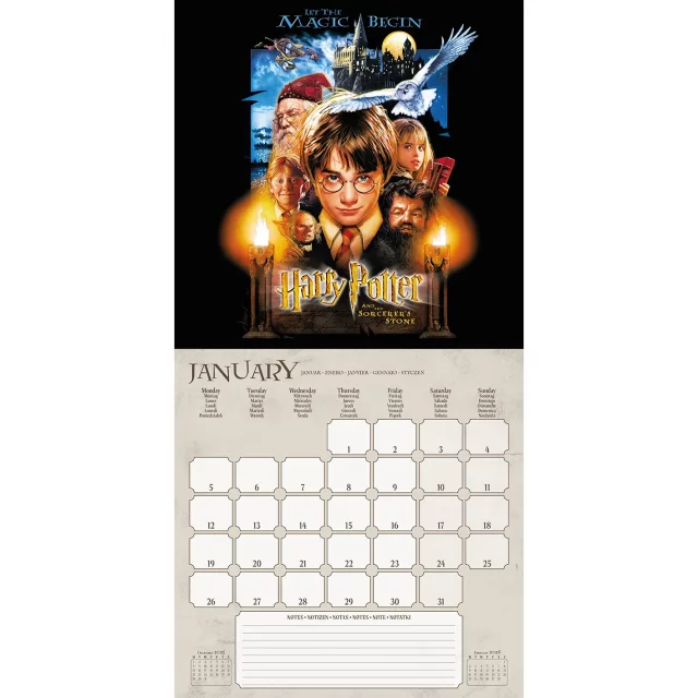 Kalendář Harry Potter 2026