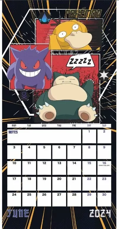 Kalendář Pokémon 2024 - Mini