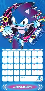 Kalendář Sonic The Hedgehog 2024
