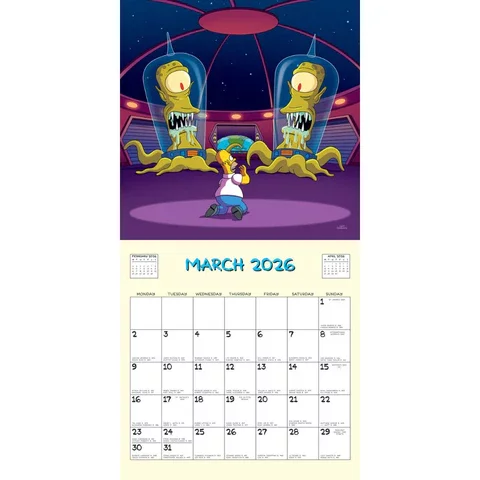 Kalendář The Simpsons 2026
